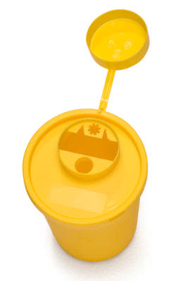 Kanylespand til farlig affald SC 25