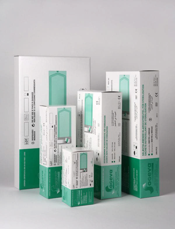 Autoklaveposer m/klæb 19x33 cm grøn