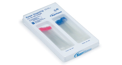 Stopstrips matricer plast buet 8mm, rød 651