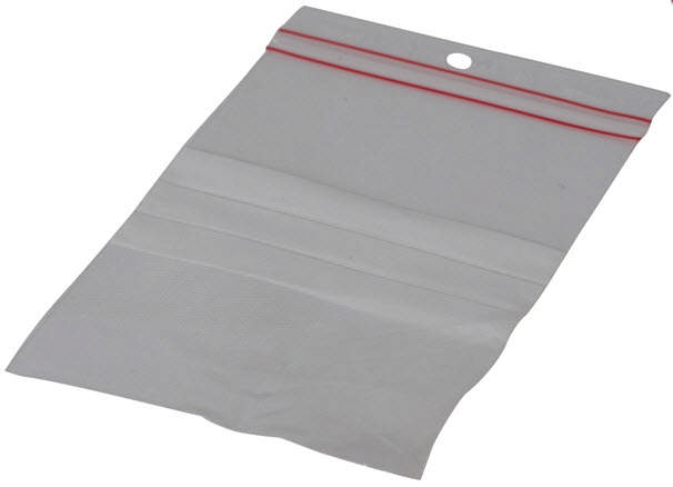 Plastposer m/lynlås og skrivefelt  15 x 20cm