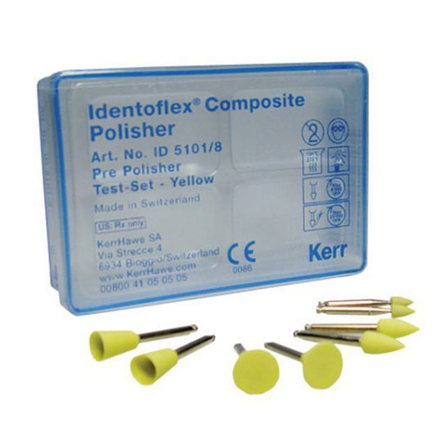 Identoflex komposit polerer ass. gul ID5101/8