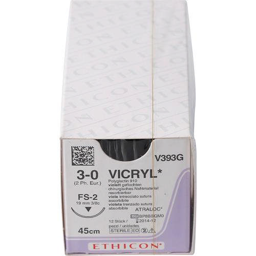 Ethicon vicryl sutur V393G  FS-2/3-0 natur