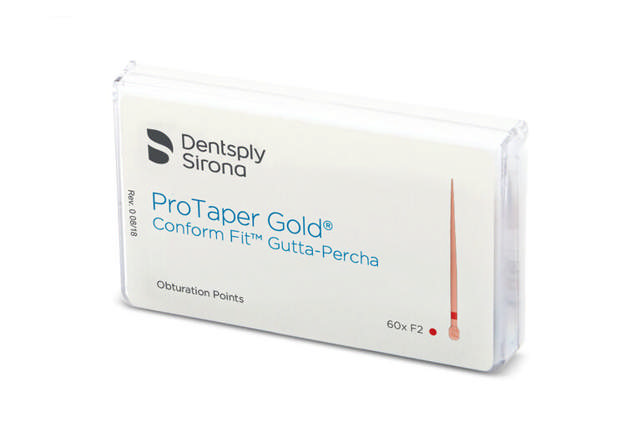 Protaper Gold Conform Fit guttap.points F2 rød