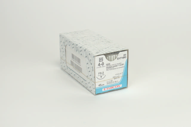 Ethicon silke sutur EH7149G FS-2/4-0 sort
