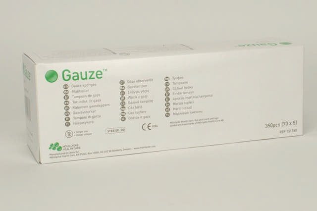 Gazetamponer Sterile nr.3 flade 25x30mm 151760