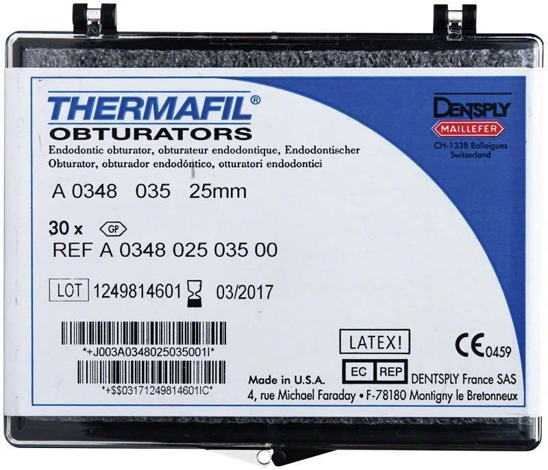 Thermafil Obturators str. 030 25mm blå A0348