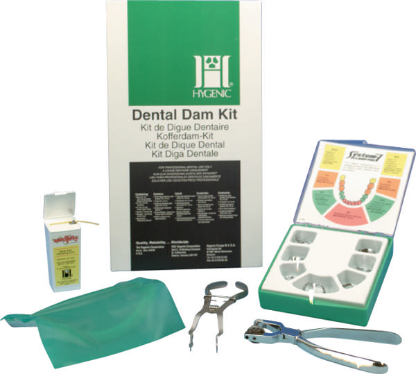 Hygenic kofferdam sæt m/tænger H02778  