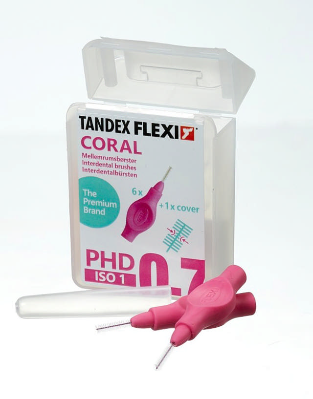 Tandex Flexi interdentalbørste pink PHD 0,7