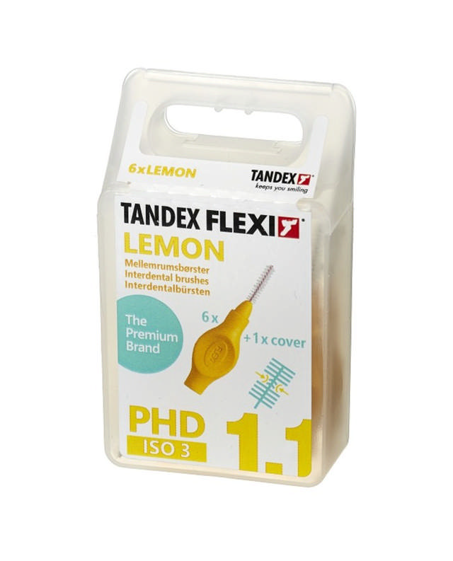 Tandex Flexi interdentalbørste gul PHD 1,1