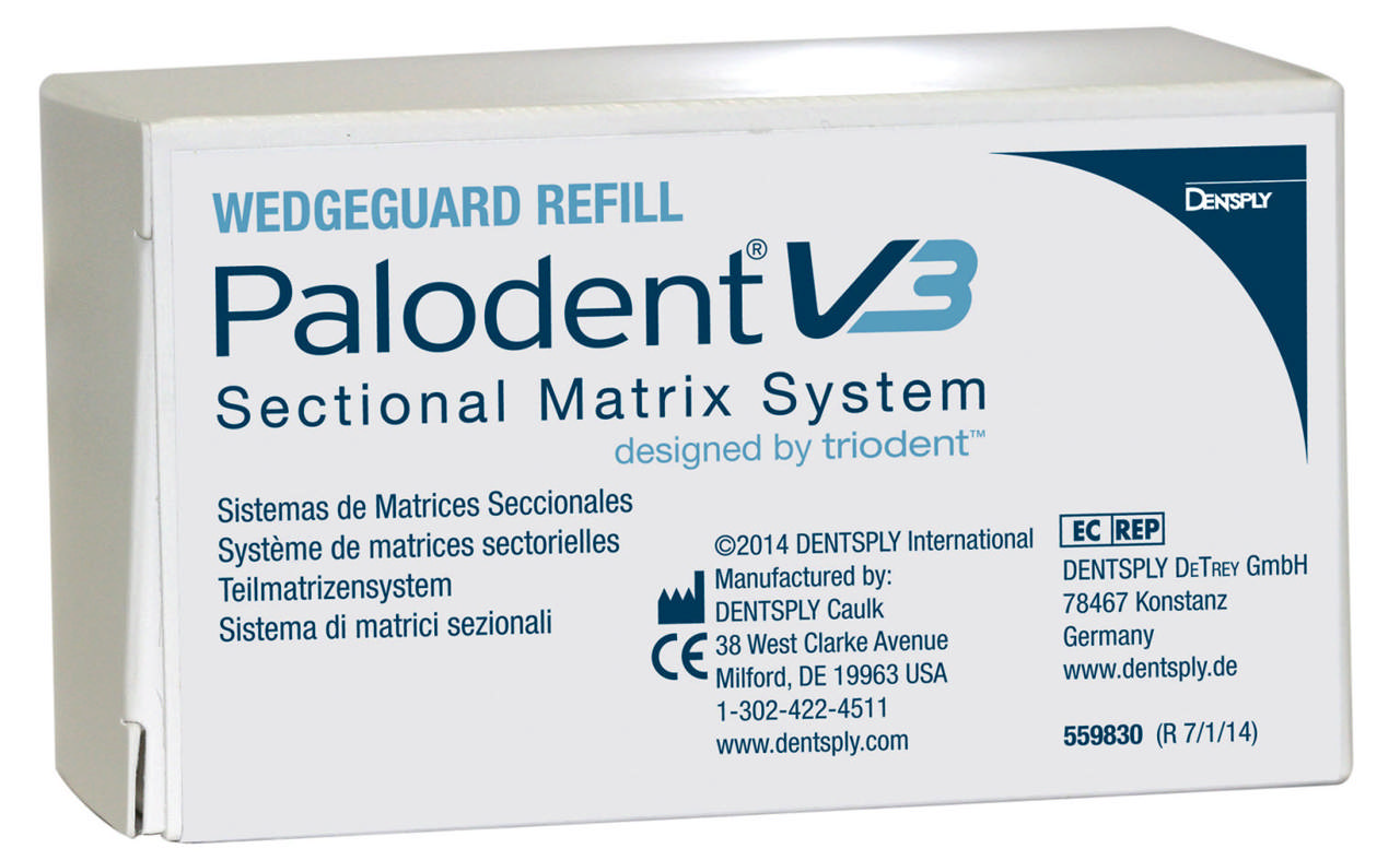 Palodent V3 WedgeGuard kile m/skjold L/lyseblå