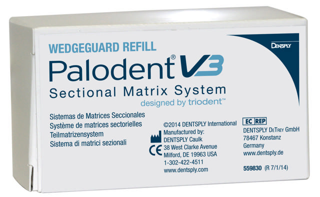 Palodent V3 WedgeGuard kile m/skjold L/lyseblå