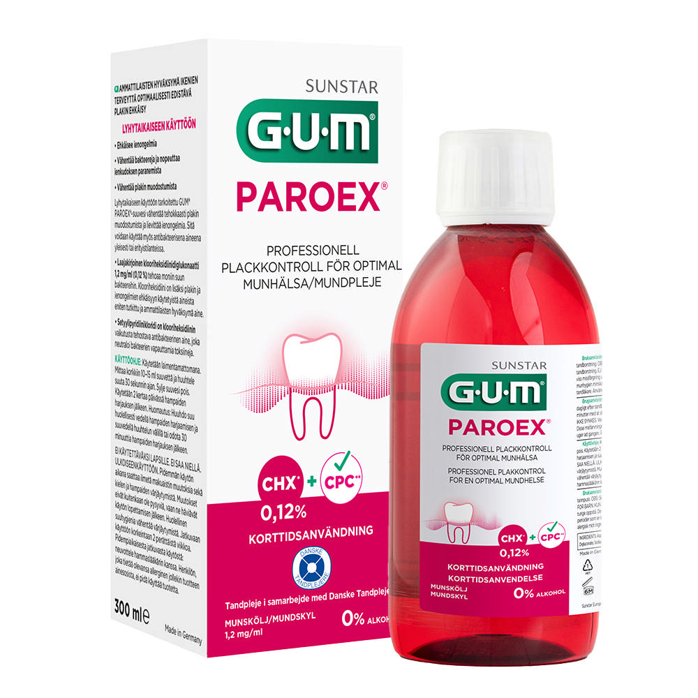GUM Paroex mundskyl 0,12% CHX 300ml 1784