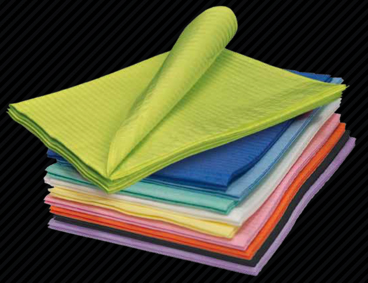 Prestige Patientservietter m/plast 45 x 33cm sort  