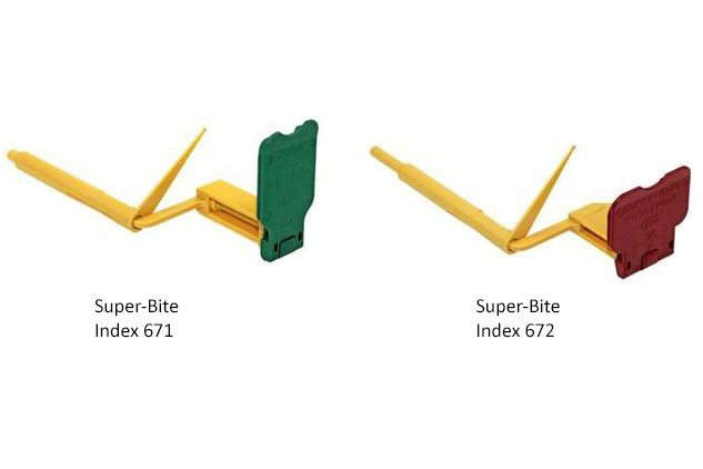 Super-bite filmholder med index anterior/grøn 671