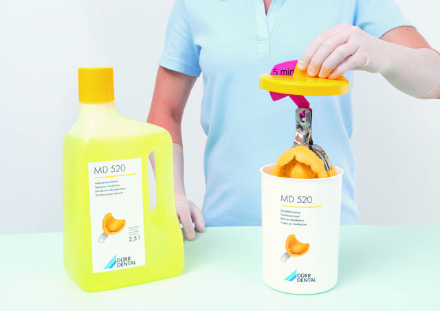 Beholder til desinfektion af aftryk Dürr