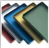 Aluminiumsbakke uperforeret 28 x 18cm rød