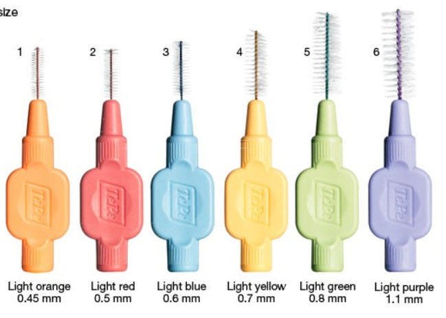 TePe ekstra soft mellemrumsbørste 1,1mm st 6 lilla