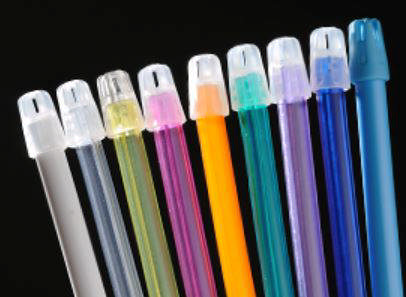 Bøjeligt spytsug grøn-transparant 150mm