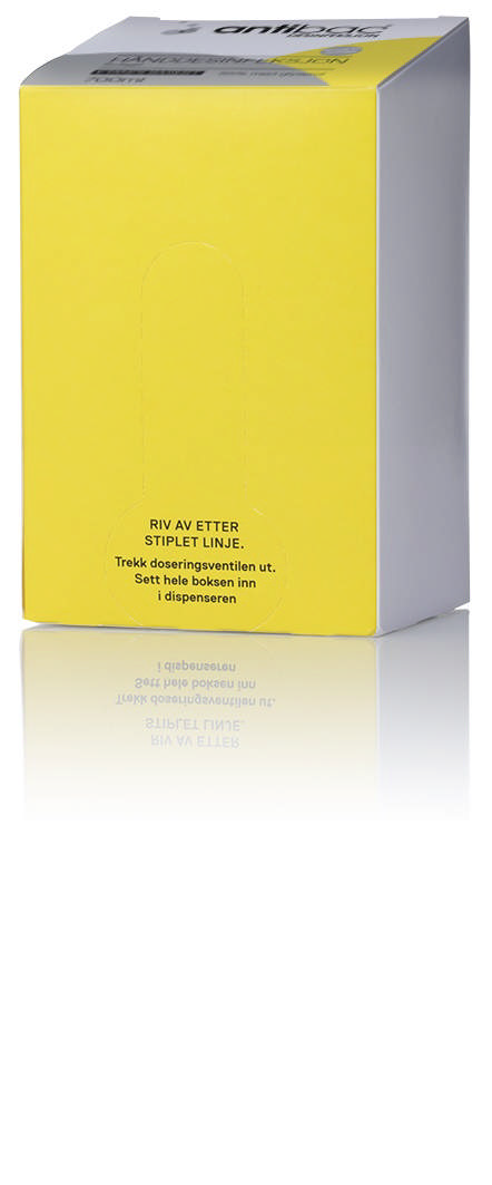 Antibac hånddes. 85% gel box t/automatdispenser 700ml 603007