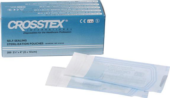 Autoklaveposer m/klæb 6 x 10 cm