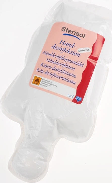 Sterisol hånddesinfektion i pose, 700ml