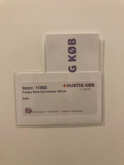 Hurtigkøb, lomme uden klæb