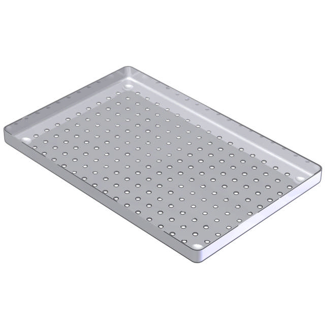 Nichrominox bakke perforeret  rustfrit stål 18 x 28cm