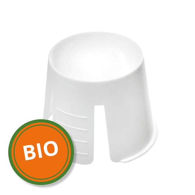 Simplee dappenbægre BIO m. glat kant hvid 411508