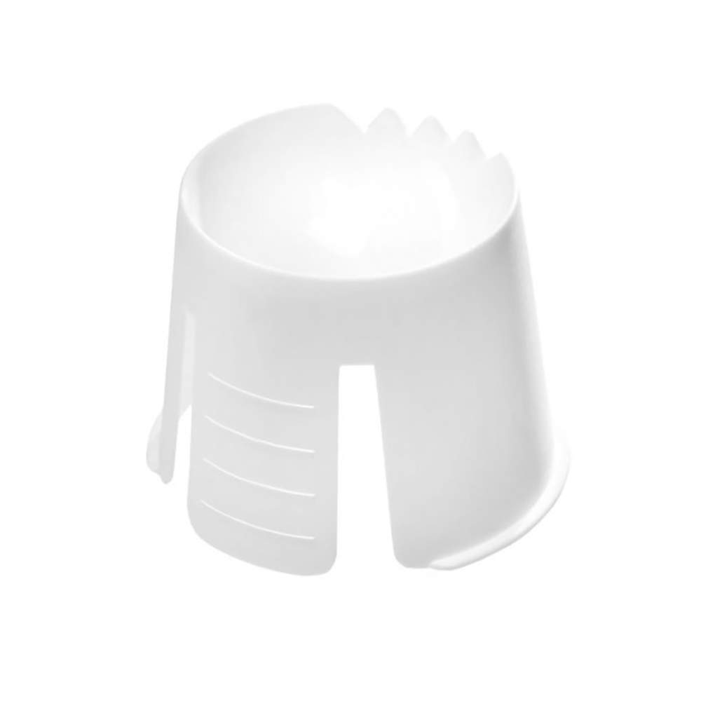 Simplee dappenbægre m. takket kant hvid 411506