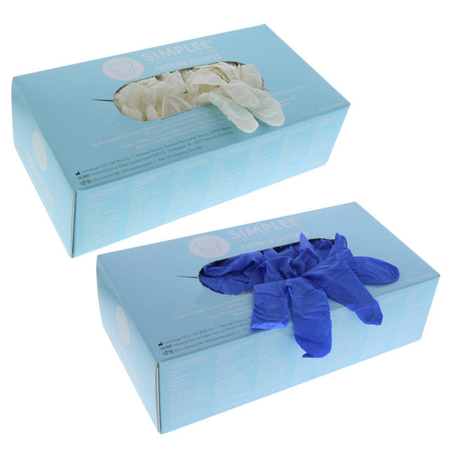 Simplee nitril handske blå str. XS 10 x 200stk