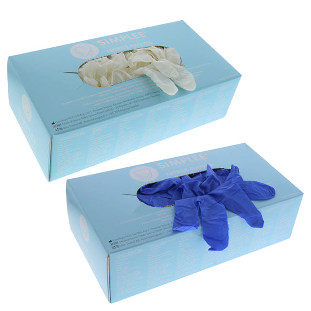 Simplee nitril handske blå str. S 10 x 200stk