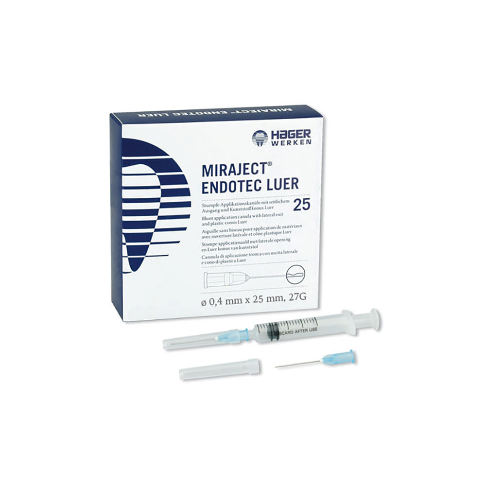 Miraject Endotec Luer kanyler 27G 0,4x25mm 