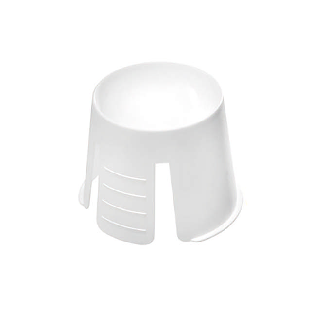 Simplee dappenbægre m. glat kant hvid