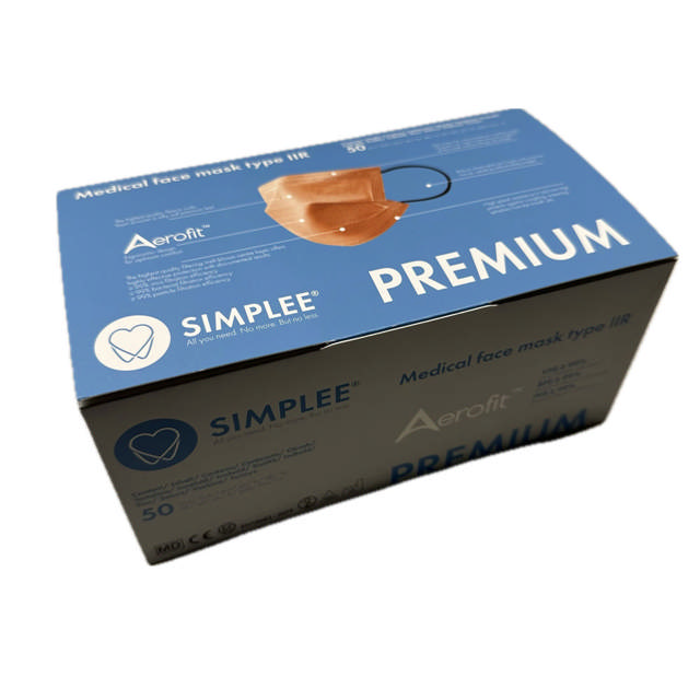 Simplee Premium Aerofit mundbind type IIR m/elastik bronze