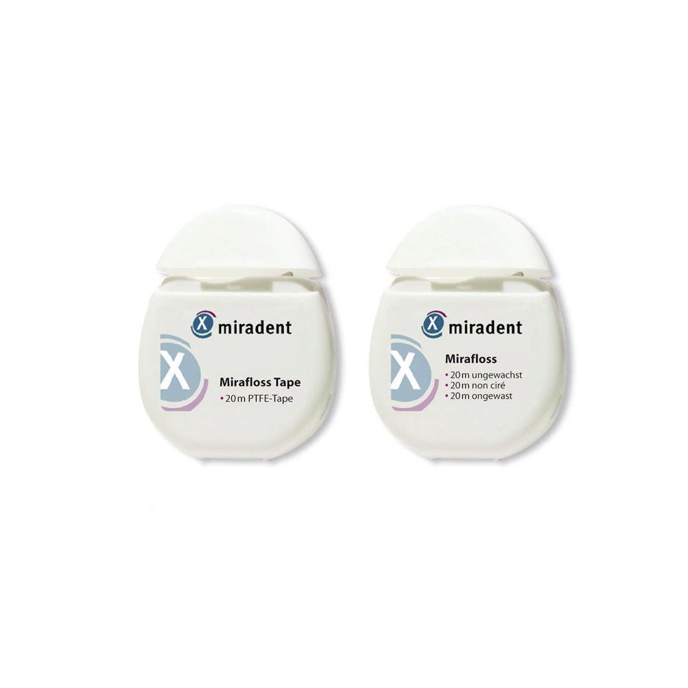 Miradent tandtråd tape hvid