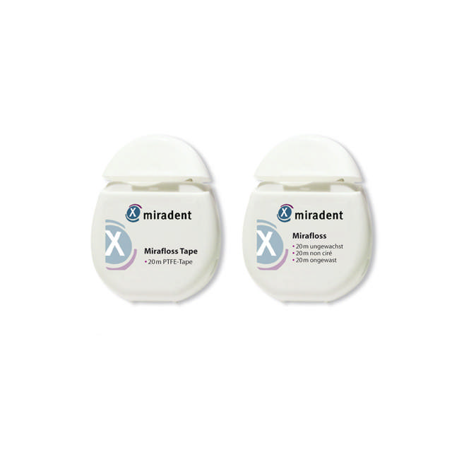 Miradent tandtråd tape hvid