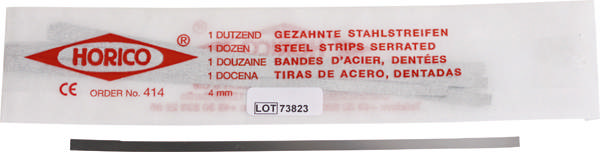 Horico stålstrips medium  savtakket 4mm 414