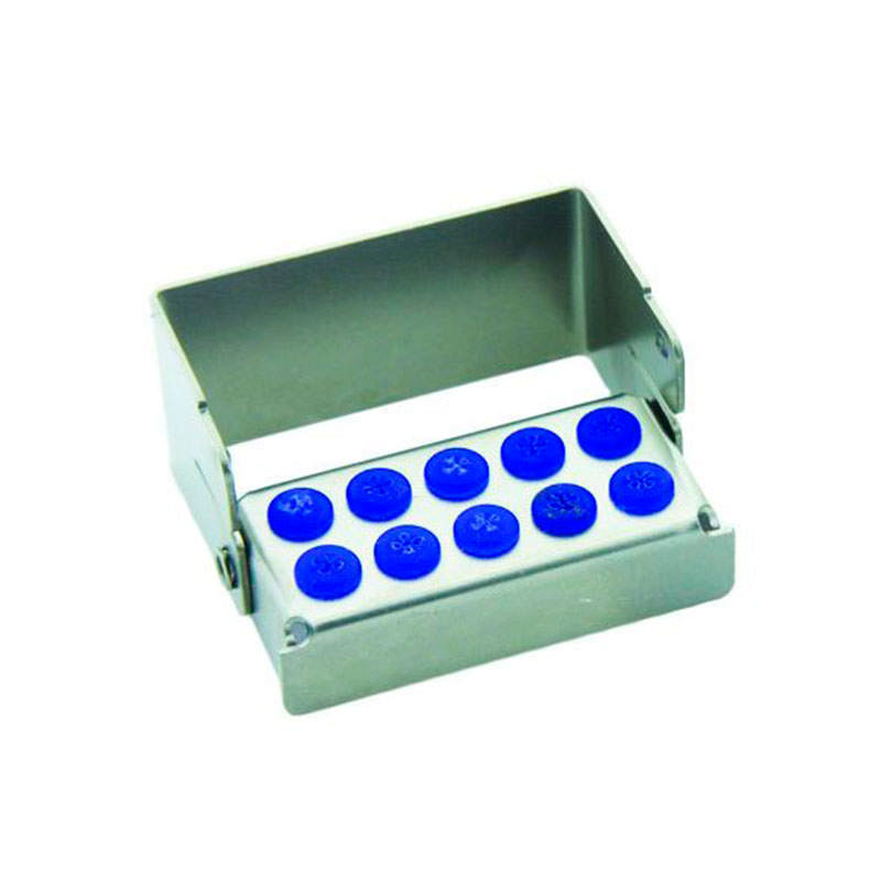 Nichrominox Plug In borstander til 10 bor blå