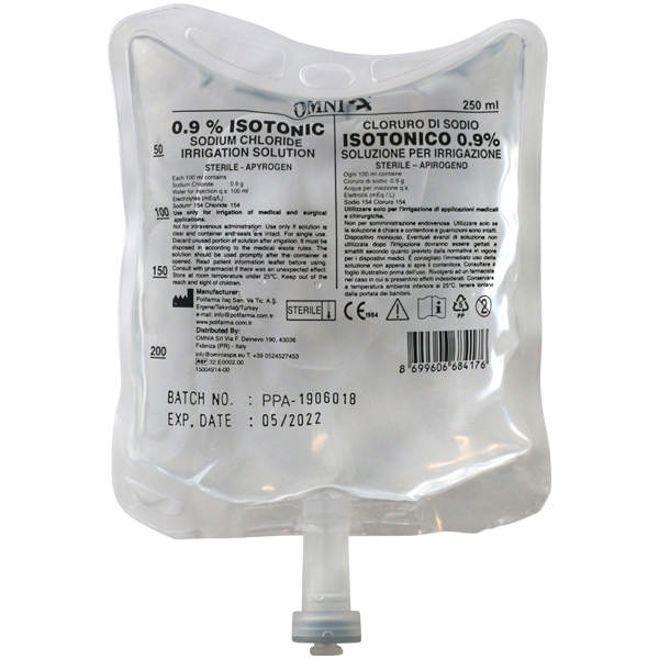 Natriumklorid 0,9% pose 250ml