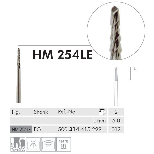Meisinger kirurgisk fræser FG HM254LE/012