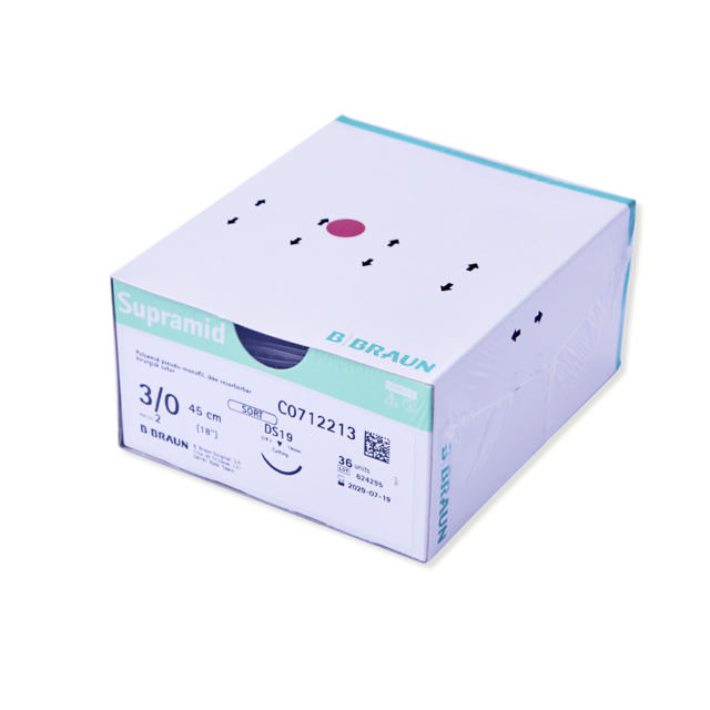 Braun supramid sutur DS19/3-sort C0712213