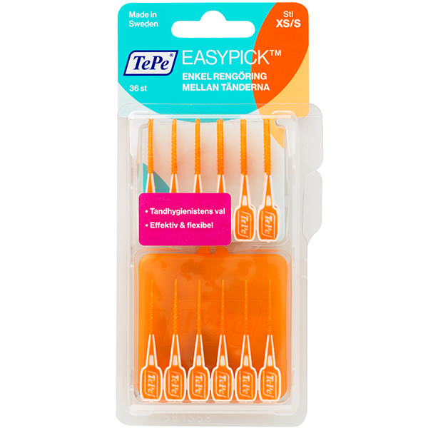 TePe Easypick XS/S mellemrumsbørster orange