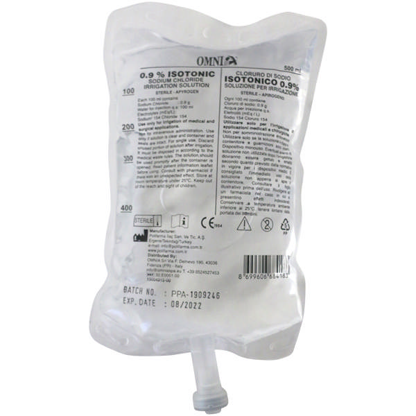 Natriumklorid 0,9% pose 15 x 500ml