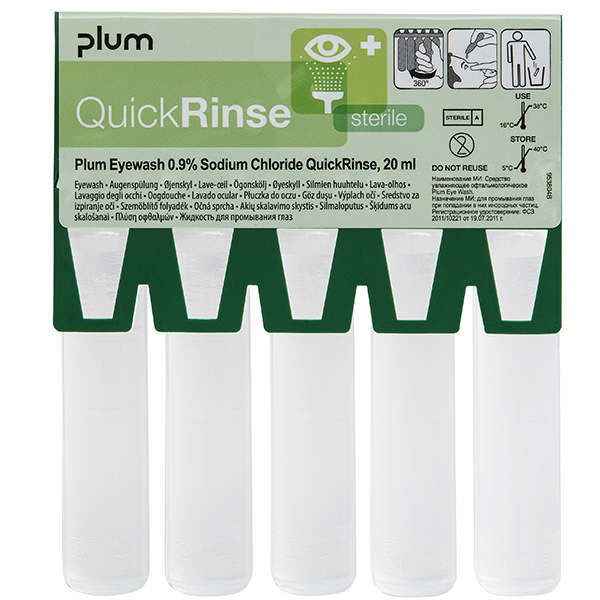QuickRinse Øjenskylleampuller  5x20ml