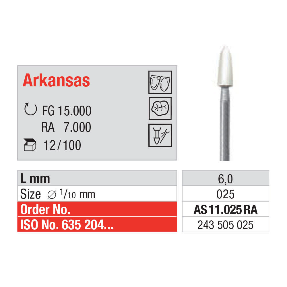 Edenta Arkansas pudsesten torpedo hvid AS11 RA 025