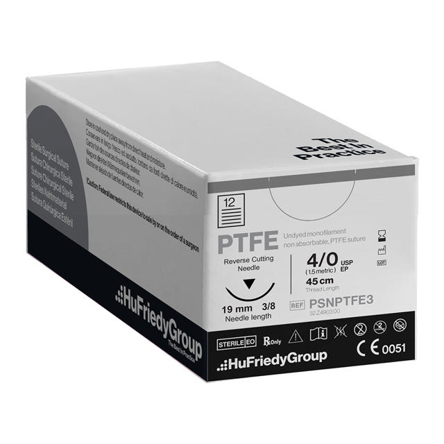Hu-Friedy sutur PTFE  4-0 C-6 nål PSNPTFE3