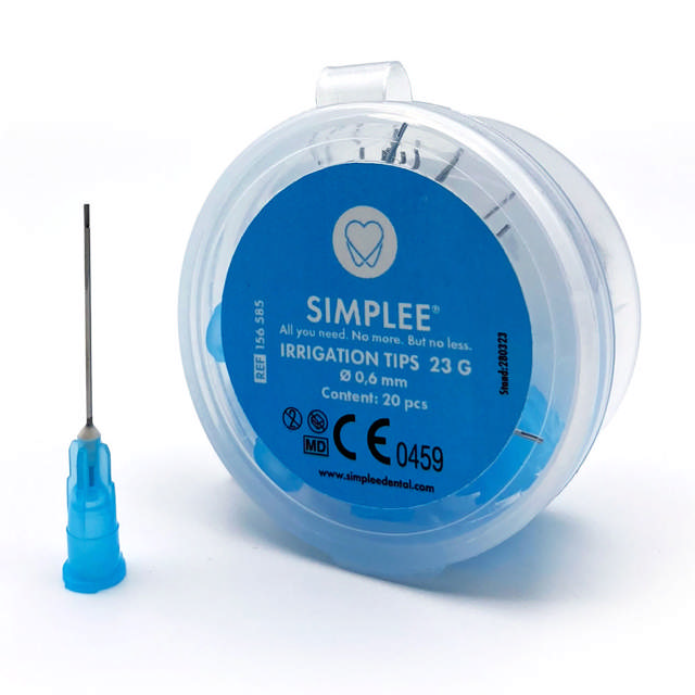 Simplee skyllekanyler 23G/0,6 x 24mm blå 156585