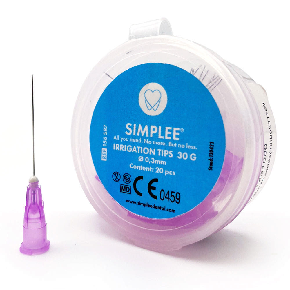 Simplee skyllekanyler 30G/0,3 x 24mm lilla 156587