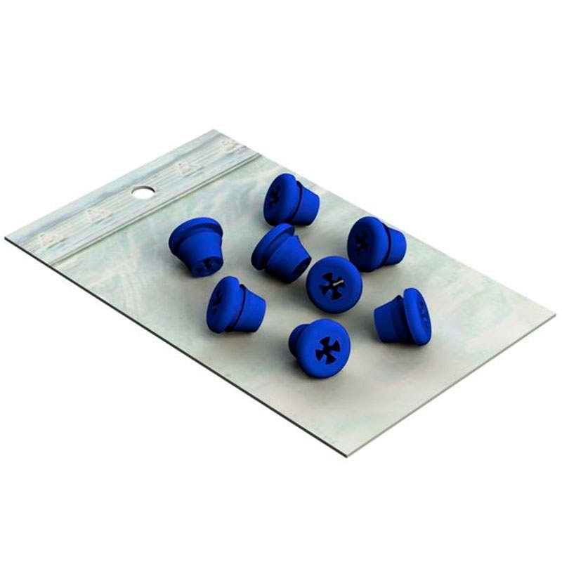 Nichrominox Silicone Plugs blå