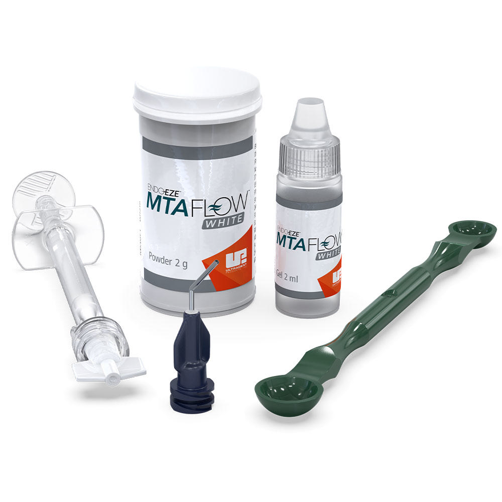 MTAFlow 2g pulver + 2ml gel hvid. 